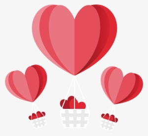Hand Drawn Cartoon Red Balloon Decoration Vector - 可愛 熱 氣球 顏色