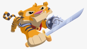 Tiger Sword - Animal Jam Sword Transparent
