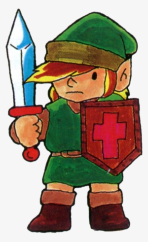 Link Holding His Sword - Zelda 1 Link