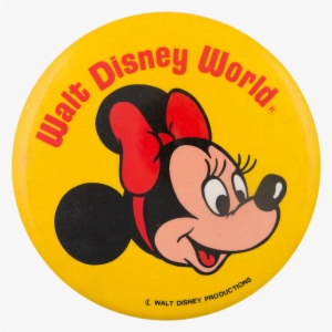 Walt Disney World Minnie Mouse Entertainment Button - Walt Disney World Minnie Mouse Pin Disneyland
