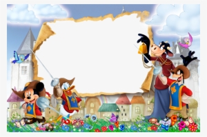 Disney Frames, Cute Frames, The Three Musketeers, Foto - Disney Photo Frame Png