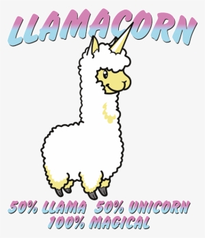 Llamacorn 50% Llama 50% Unicorn, 100% Magic Stock Transfer - Unicorn Llama