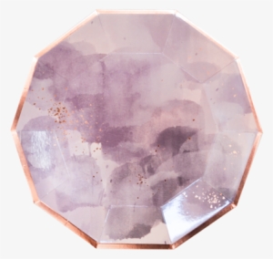 Amethyst-light Purple Watercolor Large Paper Plates - Light Amethyst