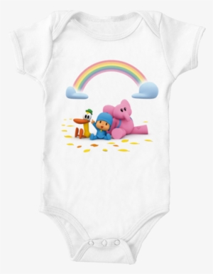 Pocoyo Pato And Elly Under The Rainbow Cotton One-piece - Star Wars Baby Onesie