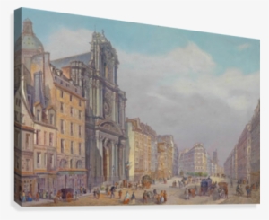 View Of Rue Saint-antoine, Paris Canvas Print - Saint Antoine Paris
