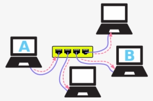 A Network Using A Hub Can Slow Down If Many Computers - Working Of Network Switch