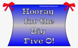 Five O Birthday Banner - Birthday
