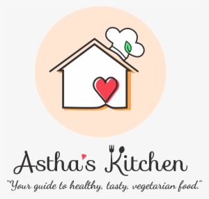 Astha's Kitchen Logo - Blue
