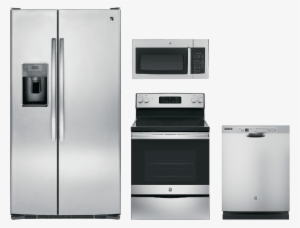 Ge® 4 Piece Kitchen Package Stainless Steel Gekitjb645rkss