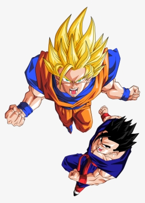 Goku Images Goku Y Songohan Hd Wallpaper And Background - Gohan E Goku Png