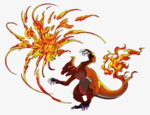 #005 Charmeleon Used Flame Burst And Fire Spin - Flame Burst