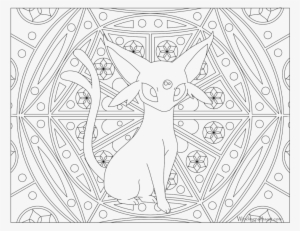 Adult Pokemon Coloring Page Espeon - Pokemon Adult Coloring Pages