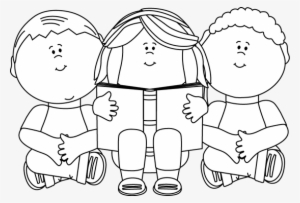 Clip Art Black And White - Reading Clipart Black And White