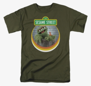 Slimey And Oscar The Grouch Sesame Street T-shirt - Sesame Street