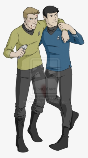 Spock And Kirk Fan Art - Captain Kirk And Spock Fanart