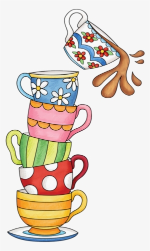 Stacked Tea Cups Clipart
