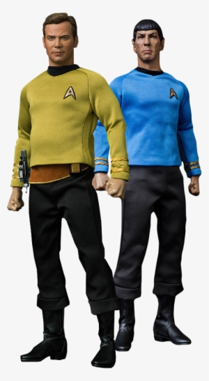 Kirk & Spock 1/6th Scale Exclusive Action Figure Bundle - Star Trek Captain Kirk Figure