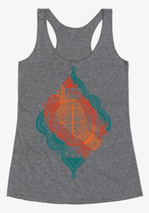 Rangoli Inspiration Pattern Racerback Tank Top - Fuck You Love You Shirt