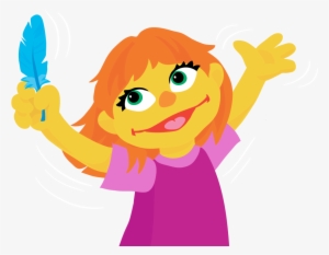 'sesame Street' Introduces A New Muppet Character With - Julia From Sesame Street