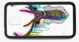 Watercolor Deer Head, Ornate Animal Drawing Rubber - Ornate Deer Canvas Print - Small By Zandiepants