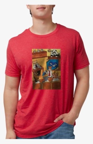 Court Case Cats Mens Tri Blend T Shirt - Court Case Cats Throw Blanket