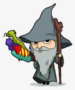 Gandalf Clipart Cartoon - Gandalf Fireworks Clip Art