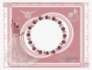 Light Pink Wedding Frame With Roses Gallery Yopriceville - Генератор Из Асинхронного Двигателя На Постоянных Магнитах