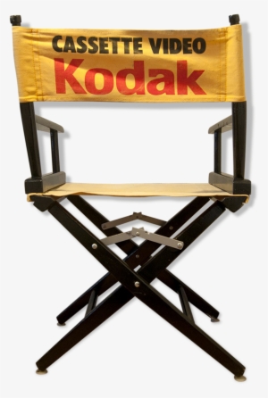 Director Advertising Wooden Chair Kodak Black Orange - Director
