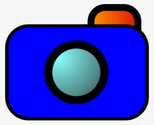 Cartoon Camera Blue Svg Clip Arts 600 X 490 Px