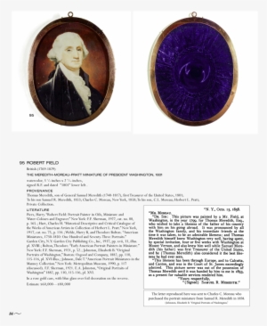 95 95 Robert Field British 1769 1829 The Meredith Moreau - George Washington