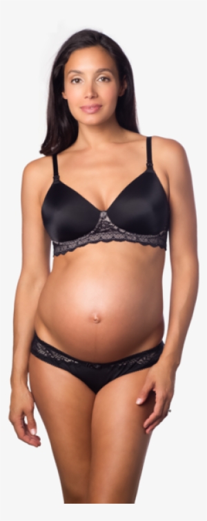 Captivation Black Contour Plunge Nursing Bra - Maillot De Bain Soutien Gorge