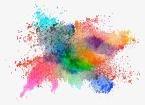 Colorful Sticker - Color Powder Explosion Png