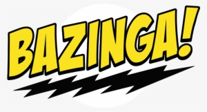 Video Screen Bazinga - Big Bang Theory Bazinga Text