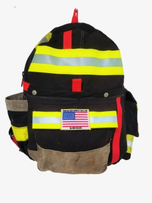 Custom Black Backpack Firefighter Turnout Bags Png - Backpack