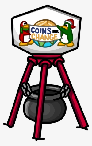 Coins For Change Donation Station - Club Penguin Change Penguin