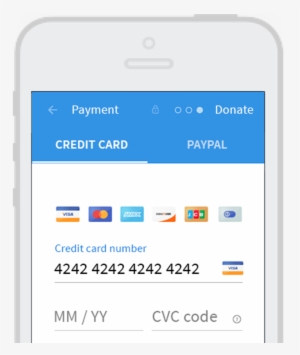 Donorbox - Credit Card Form Mobile