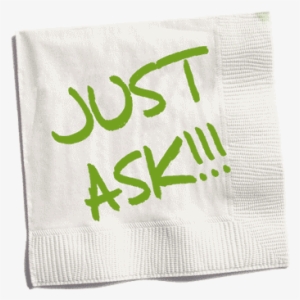 Aeroleads Just Ask Napkin - Just Ask