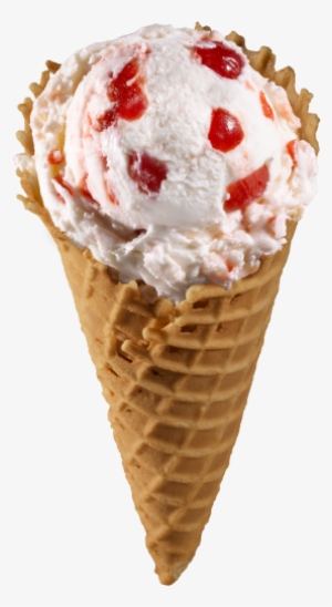 Peach Ice Cream Cone