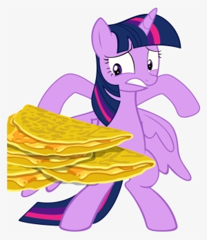 Bluetech, Edit, Female, Food, Inkscape, Mare, Pony, - Mlp Twilight Is Afraid Of Quesadillas