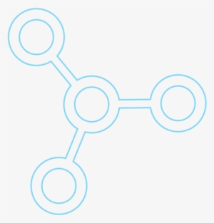 Icon Blue Molecule - Molecule Icon Png Blue