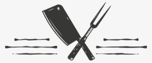 Butcher Knife And Meat Serving Fork - De Lantaarn Scheurkalender 2018 - Kook
