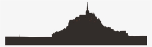 Castle, Castle Euro Silhouette Building Architectu - Mont Saint-michel