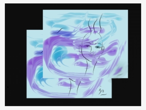 Decision Turquoise Fond Noir - Graphic Design