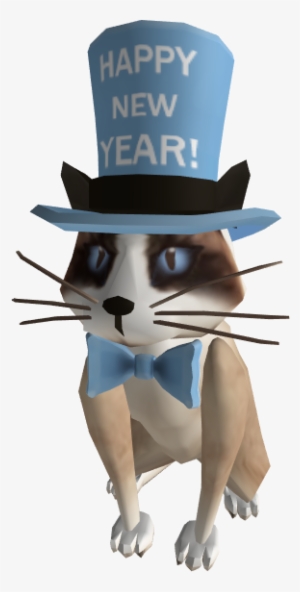 New Years Kitty - Cartoon