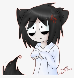 Drawn Jeff The Killer Teh - Neko Jeff The Killer