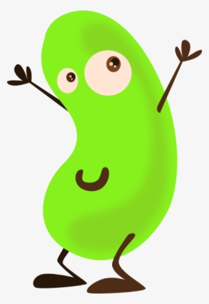 Bean Clipart - Green - Cartoon Beans