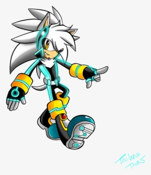 Tron Silver Walking By Techno Tron-d5yem8e - Silver The Hedgehog Techno