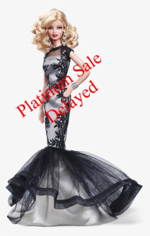Apparently Even Valium Wasn't Enough To Carry The Day - Classic Evening Gown Barbie Doll Platinum Label