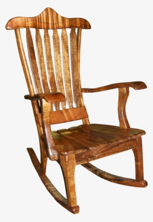 Sculpted Rocking Chair - Wooden Rocking Chair Png