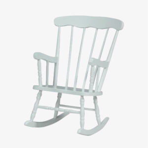 Whitewood Child Boston Rocker With White Paint Finish - Chair